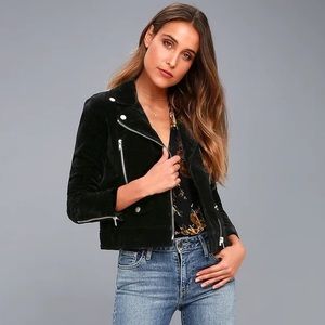 Velvet Moto Jacket! Luxuriously soft!